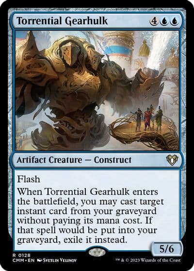 Torrential Gearhulk Commander Masters Magic card