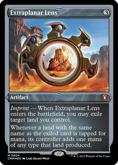 Extraplanar Lens Foil Etched Commander Masters Magic card