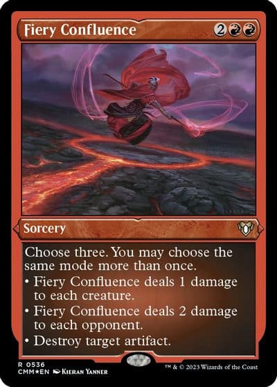 Fiery Confluence Foil Etched Commander Masters Magic card