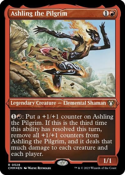 Ashling the Pilgrim Foil Etched Commander Masters Magic card