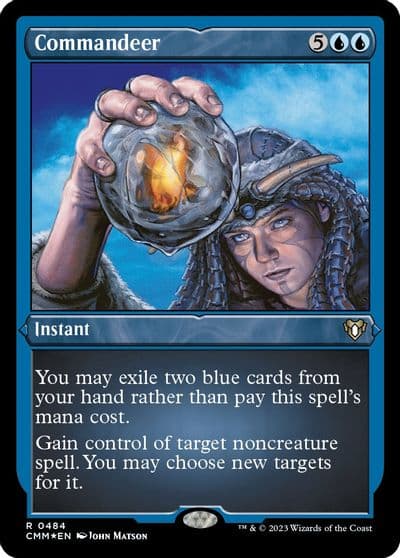 Commandeer Foil Etched Commander Masters Magic card