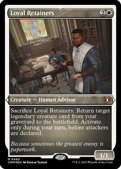 Loyal Retainers Foil Etched Commander Masters Magic card