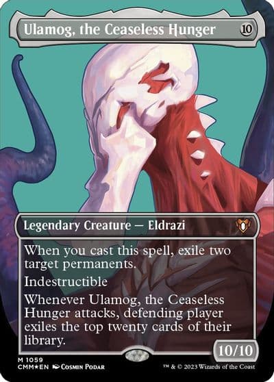 Ulamog the Ceaseless Hunger Textured Foil Commander Masters Magic card