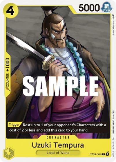 Uzuki Tempura Starter Deck 9: Yamato One Piece card
