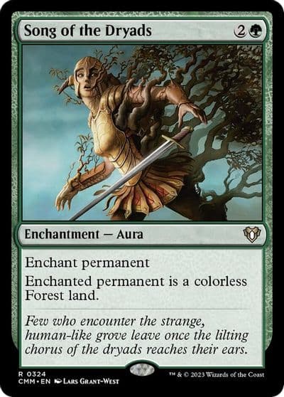 Song of the Dryads Commander Masters Magic card