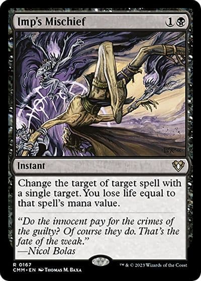 Imps Mischief Commander Masters Magic card