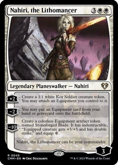 Nahiri the Lithomancer Commander Masters Magic card
