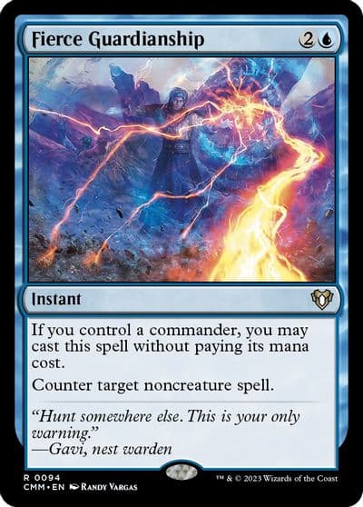 Fierce Guardianship Commander Masters Magic card