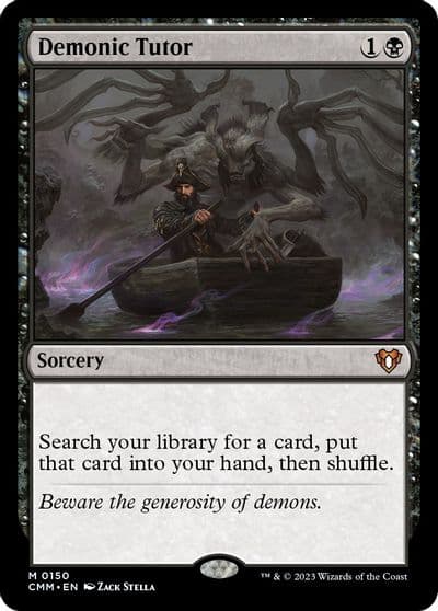 Demonic Tutor Commander Masters Magic card