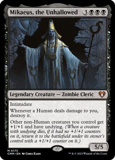 Mikaeus the Unhallowed Commander Masters Magic card