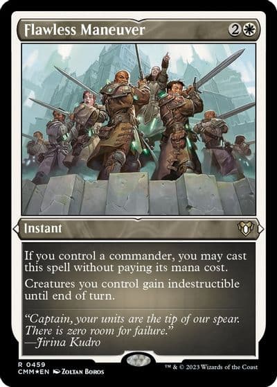 Flawless Maneuver Foil Etched Commander Masters Magic card