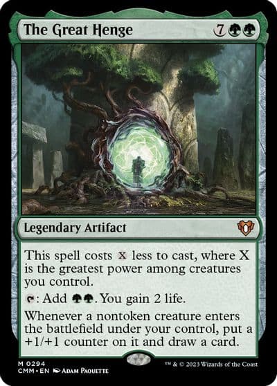 The Great Henge Commander Masters Magic card