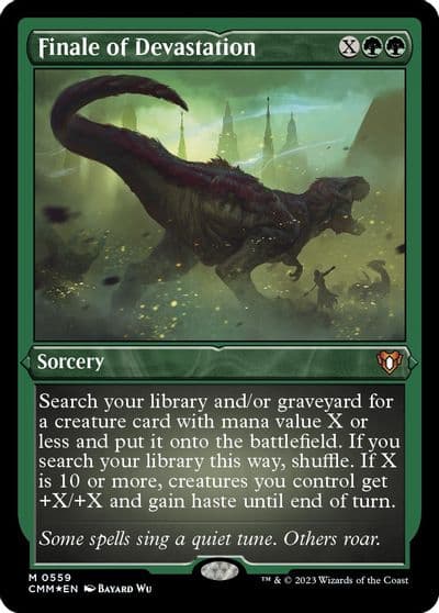 Finale of Devastation Foil Etched Commander Masters Magic card
