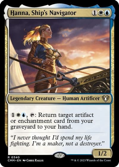 Hanna Ships Navigator Commander Masters Magic card