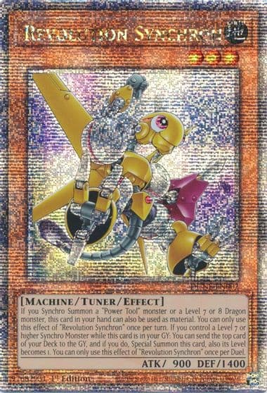 Revolution Synchron Quarter Century Secret Rare Duelist Nexus Yu-Gi-Oh! card