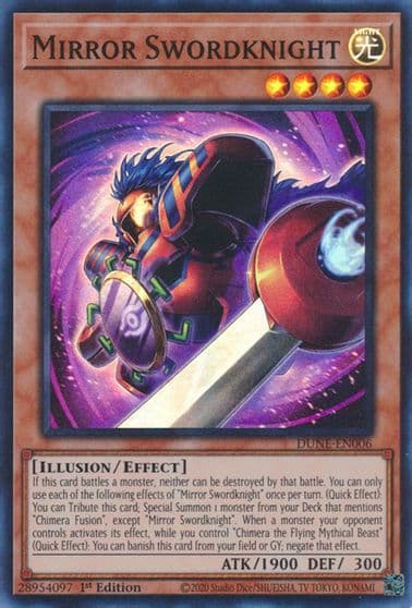 Mirror Swordknight Duelist Nexus Yu-Gi-Oh! card