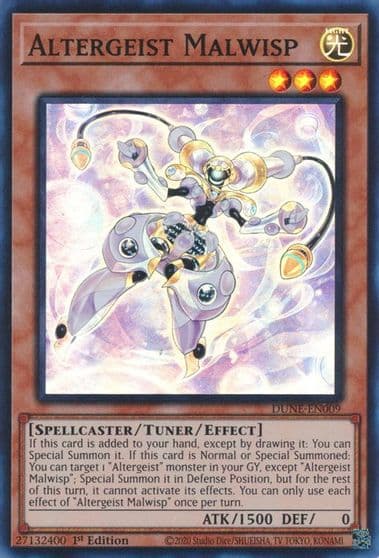 Altergeist Malwisp Duelist Nexus Yu-Gi-Oh! card