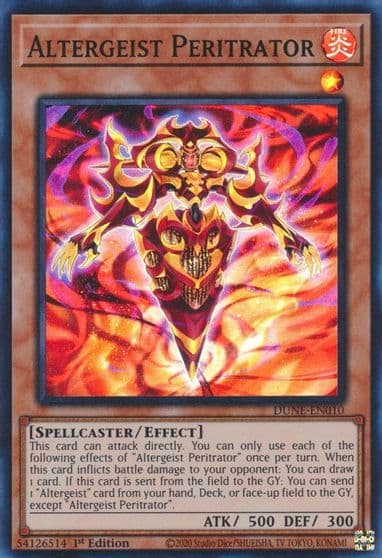Altergeist Peritrator Duelist Nexus Yu-Gi-Oh! card