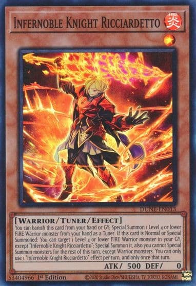 Infernoble Knight Ricciardetto Duelist Nexus Yu-Gi-Oh! card