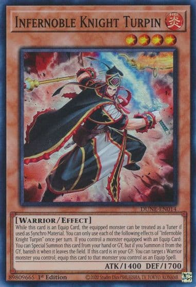 Infernoble Knight Turpin Duelist Nexus Yu-Gi-Oh! card