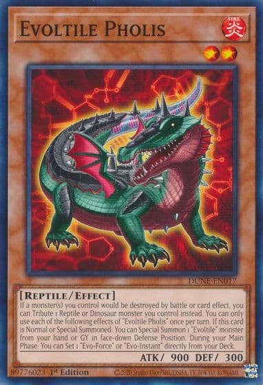 Evoltile Pholis Duelist Nexus Yu-Gi-Oh! card