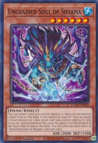 Unchained Soul of Shyama Duelist Nexus Yu-Gi-Oh! card