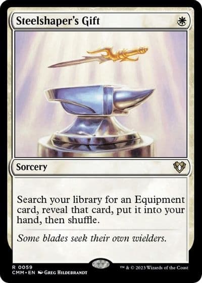 Steelshapers Gift Commander Masters Magic card