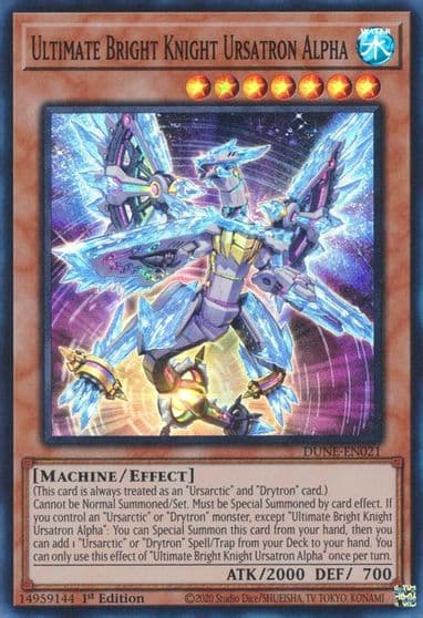 Ultimate Bright Knight Ursatron Alpha Duelist Nexus Yu-Gi-Oh! card