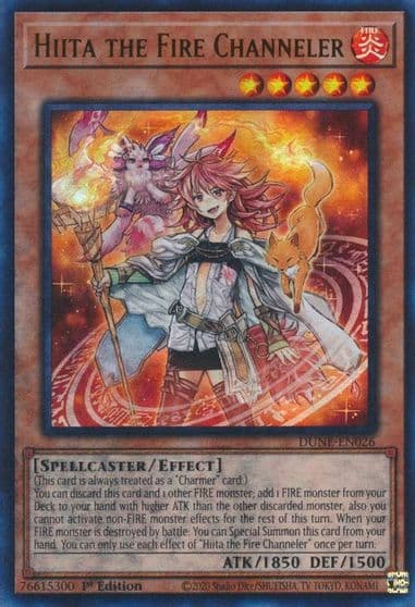 Hiita the Fire Channeler Duelist Nexus Yu-Gi-Oh! card