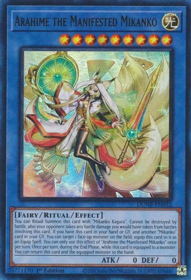 Arahime the Manifested Mikanko Duelist Nexus Yu-Gi-Oh! card