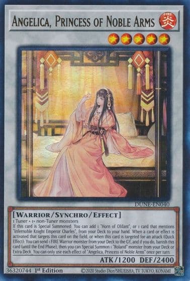 Angelica Princess of Noble Arms Duelist Nexus Yu-Gi-Oh! card