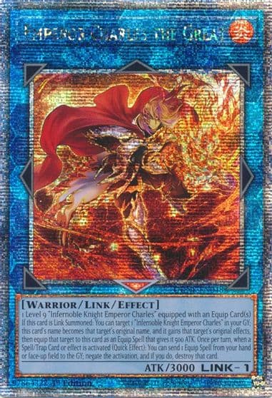 Emperor Charles the Great Quarter Century Secret Rare Duelist Nexus Yu-Gi-Oh! card
