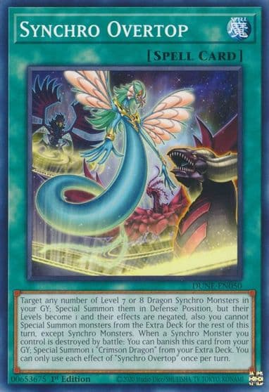 Synchro Overtop Duelist Nexus Yu-Gi-Oh! card