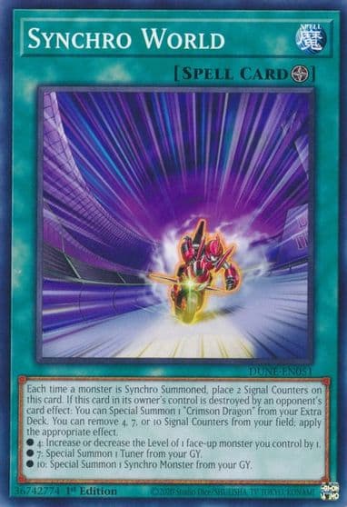 Synchro World Duelist Nexus Yu-Gi-Oh! card