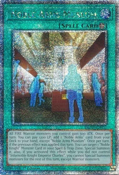 Noble Arms Museum Quarter Century Secret Rare Duelist Nexus Yu-Gi-Oh! card