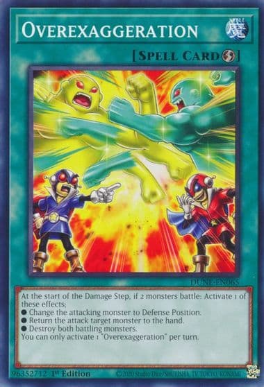Overexaggeration Duelist Nexus Yu-Gi-Oh! card