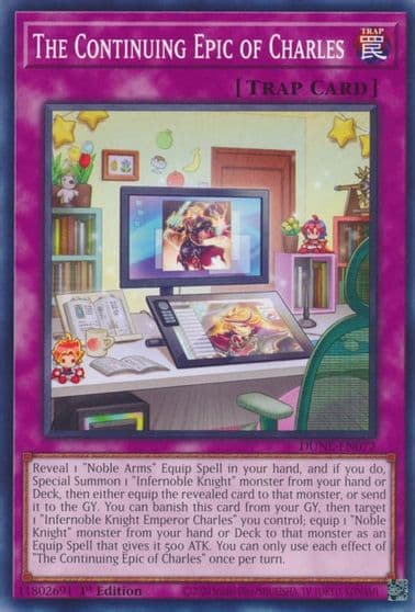 The Continuing Epic of Charles Duelist Nexus Yu-Gi-Oh! card