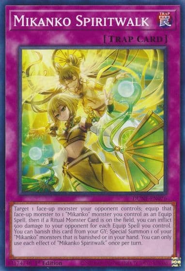 Mikanko Spiritwalk Duelist Nexus Yu-Gi-Oh! card