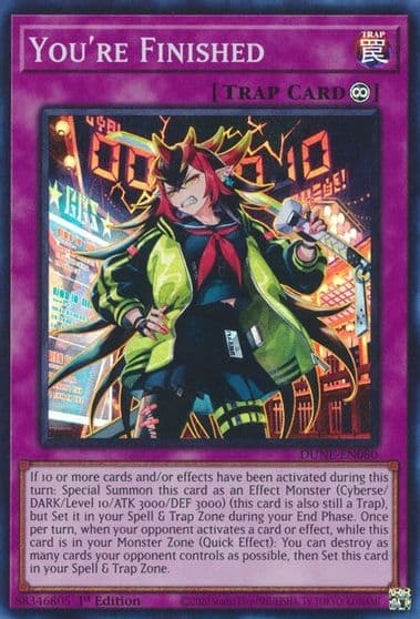 Youre Finished Duelist Nexus Yu-Gi-Oh! card