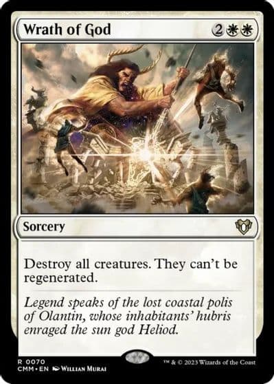 Wrath of God Commander Masters Magic card