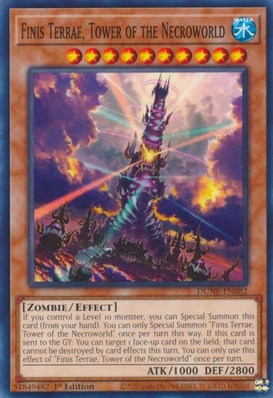 Finis Terrae Tower of the Necroworld Duelist Nexus Yu-Gi-Oh! card