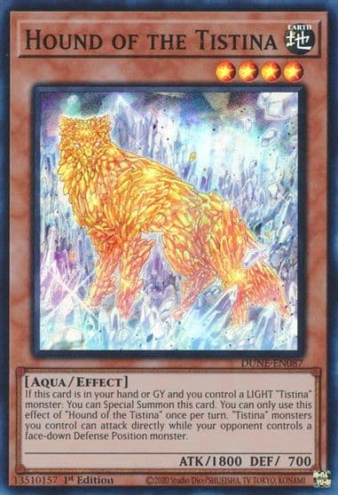 Hound of the Tistina Duelist Nexus Yu-Gi-Oh! card