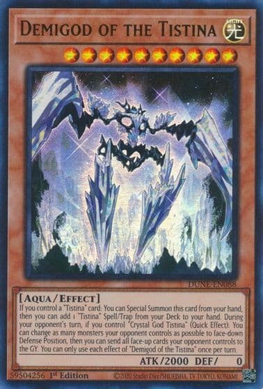Demigod of the Tistina Duelist Nexus Yu-Gi-Oh! card