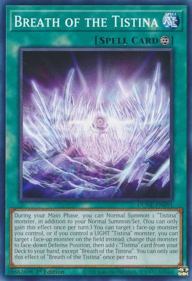 Breath of the Tistina Duelist Nexus Yu-Gi-Oh! card