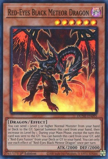 Red Eyes Black Meteor Dragon Duelist Nexus Yu-Gi-Oh! card
