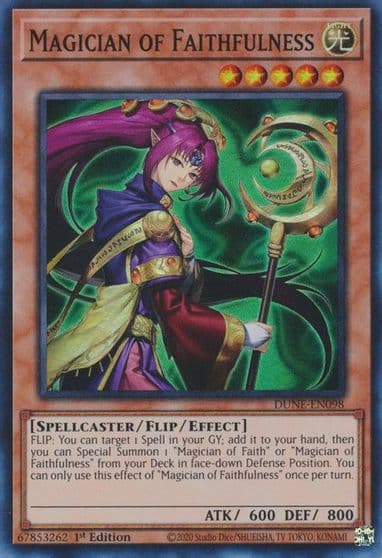 Magician of Faithfulness Duelist Nexus Yu-Gi-Oh! card