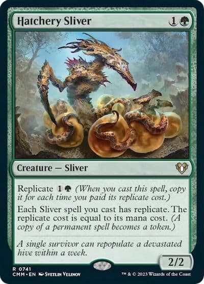 Hatchery Sliver Commander Masters Magic card