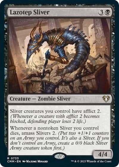 Lazotep Sliver Commander Masters Magic card
