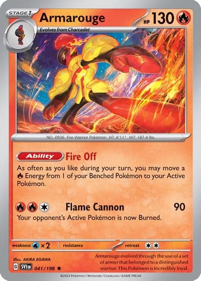 Armarouge (Line Holo) Miscellaneous Cards & Products Pokemon card