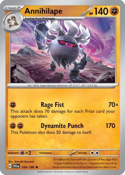 Annihilape Deck Exclusives Pokemon card